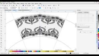 Rotate a shape around a circle in Coreldraw