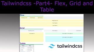 Tailwindcss - Flex, Grid and Tables