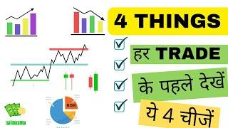 4 Things To Look Before Placing a Trade | Technical Analysis in Hindi