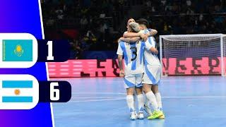 ARGENTINA GOLEA 6 - 1 A KAZAJISTAN POR CUARTOS DE FINAL - MUNDIAL DE FUTSAL 2024 | REY DEPORTIVO