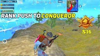 NEW SEASON S16 RANK PUSH TO CONQUEROR  - PUBG MOBILE LITE BGMI LITE