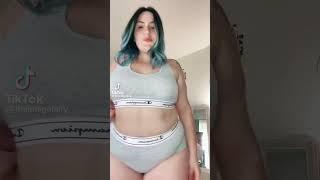 Cute bbw girl twerks a bit #tiktok #bbw #short