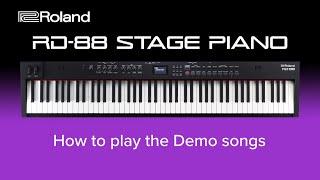 Roland RD-88 - How to play Demo Songs