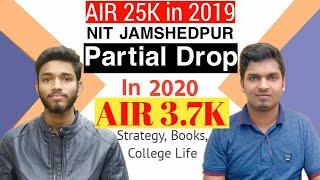 From AIR 25k To AIR 3.5k | Partial Dropper | College Me Padhai vs Masti | Books | Study Plan |