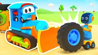 Leo the truck builds new street vehicles for kids! New season of car cartoons for kids.