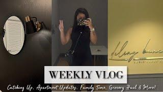 WEEKLY VLOG! PLAYING CATCH UP! DIY APARTMENT PROJECTS, FAMILY TIME, FIRST TIME IN WHOLE FOODS!