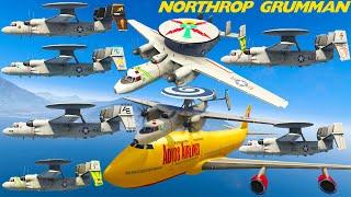 GTA V: Northrop Grumman E-2D Hawkeye Airplanes Best Extreme Longer Crash and Fail Compilation