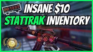 INSANE CSGO INVENTORY FOR $10 (StatTrak Edition)! The Best Cheap CS:GO/CS2 Skins 2023!