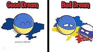 CountryBalls Good Dream Vs Bad Dream | CountryBalls Animation | #countryballs #dream #edit