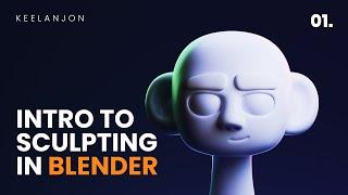 Blender Sculpting Tutorial for Beginners - Stylized Head Sculpt Blender Tutorial