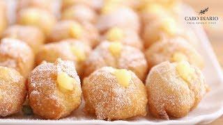 FRITTELLE DI CARNEVALE ALLA CREMA | RICETTA FACILE E VELOCE