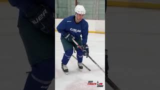 Use this hockey drill to teach outside edges #shorts