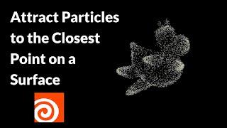 Attract Particles to the Closest Point of an Objects Surface | Houdini 19.5