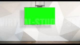 Modern Green Screen Presenter Background