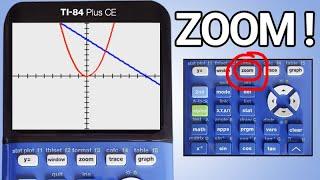 Quickly Adjust the Graphing Window with the Zoom Button on TI 84 Plus CE