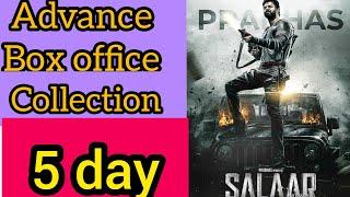 Salaar Advance Booking Collection Day 5, salaar advance booking report, prabhas