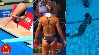 Top 4 Womens Diving 1m Springboard. Best women's diving. Girls diving #5