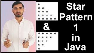 Star Pattern - 1 Program (Logic) in Java by Deepak