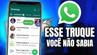 ATIVE AGORA!! NOVO TRUQUE do WhatsApp Que Você Não Sabia Que Existia