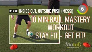 Ball Mastery WORKOUT FOOTBALL I Coerver Coaching - ANYWHERE! Soccer DRILLS 4 ball control  fast feet
