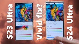 Samsung Galaxy S24 Ultra Display Vividness Test after Update - Still Washed Out?