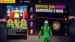 URGENTE!! ESCOLHA SUA CAMISA DE TIME, BANDEIRÃO, TOP CRIMINAL? 7° ANIVERSÁRIO - NOVIDADES FREE FIRE