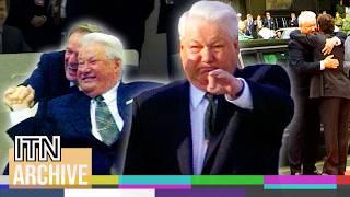 Boris Yeltsin Appears Unsteady at G8 Summit (1999)