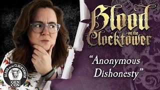 Blood on the Clocktower: Anonymous Dishonesty