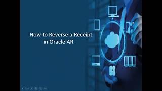 How to Reverse a Receipt in Oracle AR
