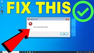 How to Fix Error Server Execution Failed