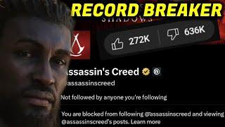 Assassin's Creed Shadows Trailer Most Disliked In HISTORY! Ubisoft BOMBS