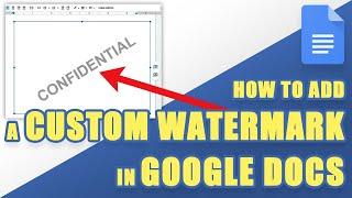 [TUTORIAL] How to Add a CUSTOM WATERMARK (Text or Image) in GOOGLE DOCS