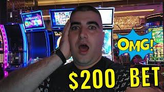 $200 Bet BONUSES & MASSIVE JACKPOT On High Limit Slots