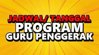 JADWAL TANGGAL PENTING PENDAFTARAN CALON GURU PENGGERAK LINTAS ANGKATAN