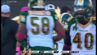 Sean Whyte #6 P K Edmonton Eskimos 10October2015