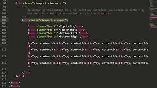 Using Position Absolute Inside A Scrolling Overflow Container