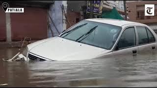 Heavy rains cause flooding in various parts of Patiala on Thursday