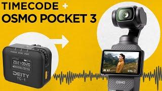 Timecode on Osmo Pocket 3 | Deity TC-1 + DJI Osmo Pocket 3