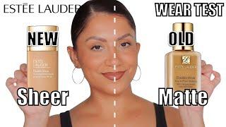 NEW VS OLD ESTEE LAUDER DOUBLE WEAR FOUNDATION + WEAR TEST *oily skin* | MagdalineJanet