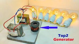 Diy Awesome Top Ac 220V free Electricity How to make Free Energy Generator  At Home