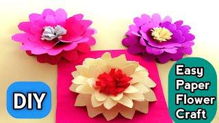 DIY | Easy Paper Flower Craft Ideas | Craft with Paper  #Shorts