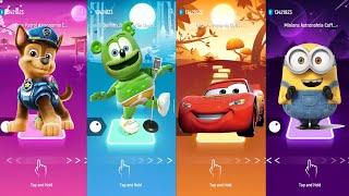 PAW Patrol--Gummy Bear--Mcqueen (Cars)--Minions | Tiles hop EDM rush | Chellam OP