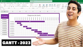  Como hacer un DIAGRAMA de GANTT en Excel (Super Fácil 2023)