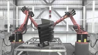 Robotic Inspection system for complex composite structure