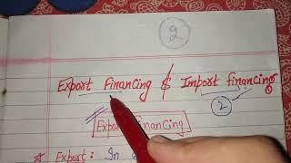 Export Financing | Pre shipment & post shipment Finance.... | international business