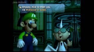 Luigi Meets Professor Elvin Gadd First Time (Luigi's Mansion)