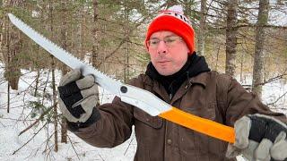 Folding Bushcraft Saw: 1st TEST  & SWAMP Adventure - Fr. Mark Goring, CC