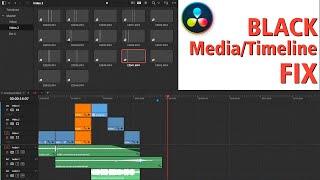 How to fix Clip and Timeline BLACK/NOT LOADING issue in DaVinci Resolve