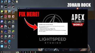 Apex Legends Mobile Bluestacks Unable to run on this device