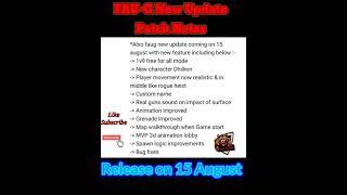 FAU-G August Update Patch Notes Release date. New Video is out #shorts #Faugveer